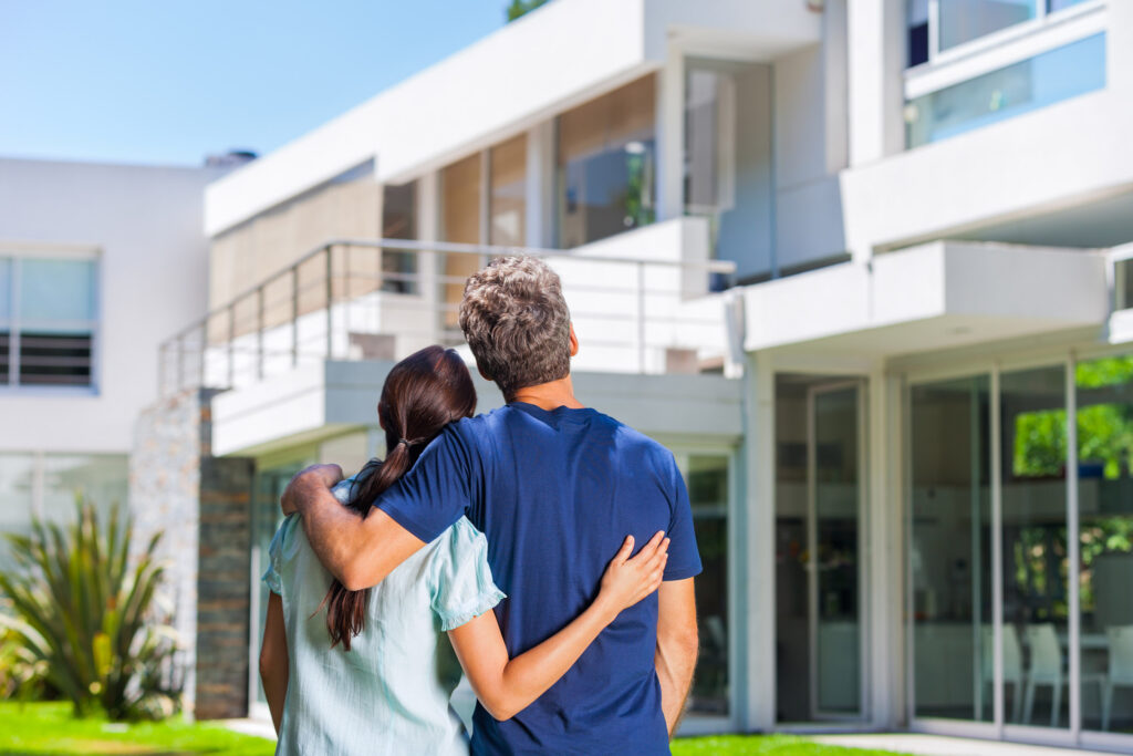First Home Buyers Looking at New Home